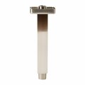 Alfi Brand Brushed Nickel 6" Square Ceiling Shower Arm ABSA6S-BN